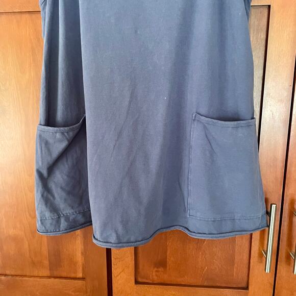 Free People Movement Hot Shot Mini Dress Built In Shorts Blue Indigo Size Medium - Picture 5 of 12